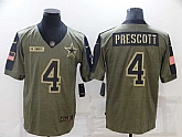 Nike Cowboys 4 Dak Prescott Olive 2021 Salute To Service Limited Jersey Dzhi,baseball caps,new era cap wholesale,wholesale hats